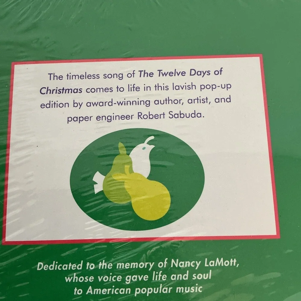 The 12 Days of Christmas Pop-Up Book Robert Sabuda Hardcover Vintage Sealed